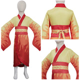 Anime Demon Slayer - Rengoku Kyoujurou Niños Kimono Cosplay Navidad Disfraz Traje Vestido Carnaval DISFRAZDEDIADEBRUJAS.ES®