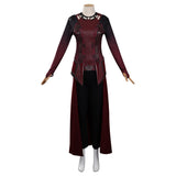 Película Doctor Strange in the Multiverse of Madness Scarlet Witch Wanda Cosplay Disfraz Traje Vestido Falda