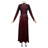 Película Doctor Strange in the Multiverse of Madness Scarlet Witch Wanda Cosplay Disfraz Traje Vestido Falda