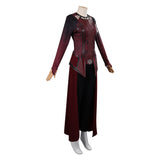 Película Doctor Strange in the Multiverse of Madness Scarlet Witch Wanda Cosplay Disfraz Traje Vestido Falda