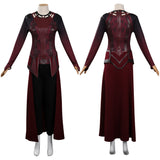 Película Doctor Strange in the Multiverse of Madness Scarlet Witch Wanda Cosplay Disfraz Traje Vestido Falda