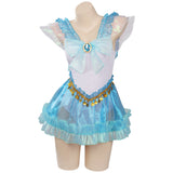 Anime Sailor Moon Mizuno Ami Cosplay Fiesta Disfraz Traje de Baño Bikini Creación Secundaria-DISFRAZDEDIADEBRUJAS.ES®