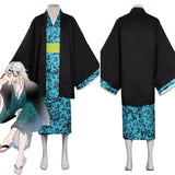 Anime Demon Slayer Uzui Tengen Kimono Cosplay Navidad Disfraz Traje Vestido Falda Carnaval