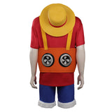 Anime One Piece Red Monkey D. Luffy Cosplay Disfraz Traje Fiesta