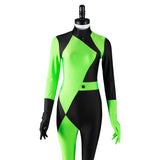 Anime Kim Possible Disfraz Shego Costume Cosplay Adultos Mono Halloween Carnaval Fiesta Traje