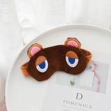 Animal Crossing Bosque de Los Animales Timmy Tommy Tom Nook Visera de Felpa Venda de Ojos