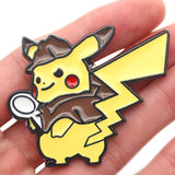 Anime Pk Detective Pikachu Broche Halloween Accesorios