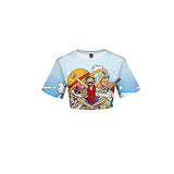 Anime One Piece Uniforme deportivo Conjuntos de dos piezas con falda corta Cosplay Disfraz Halloween