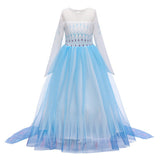 Anime Frozen Elsa Niños Cosplay Disfraz Halloween Falda Vestido Navidad Carnaval Traje Per.