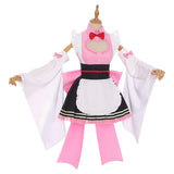 Anime Demon Slayer Kanroji Mitsuri Maid  Cosplay Disfraz