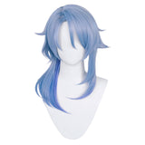 Juego Genshin Impact Kamisato Ayato Cosplay Peluca Cabello Sintético Resistente al Calor