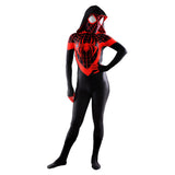 Juego Spider Man Miles Morales Mujer Mono Cosplay Disfraz Navidad Carnaval Fiesta