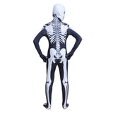 Calavera Cráneo Esqueleto Niños Cosplay Disfraz Mono Traje Fiesta Halloween Carnaval