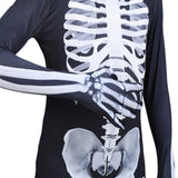 Calavera Cráneo Esqueleto Niños Cosplay Disfraz Mono Traje Fiesta Halloween Carnaval