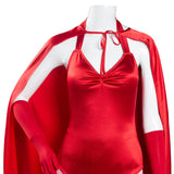 Series de TV WandaVision Scarlet Witch Wanda Maximoff Mono Capa Cosplay Disfraz Halloween Fiesta Conjunto Carnaval Per.