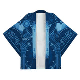 Juego Genshin Impact Tartaglia Cosplay Capa Kimono Cárdigan Abrigo Toga Pijama Casual