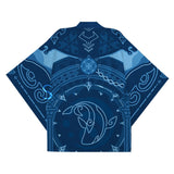 Juego Genshin Impact Tartaglia Cosplay Capa Kimono Cárdigan Abrigo Toga Pijama Casual