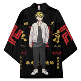 Anime Tokyo Revengers Kazutora Hanemiya Cosplay Capa Kimono Cárdigan Abrigo Toga Pijama Casual