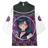 Anime Sailor Moon Sailor Pluto Cosplay Kimono Cárdigan Abrigo Toga Capa Pijama Casual