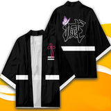 Anime Demon Slayer Kochou Shinobu Cosplay Capa Kimono Cárdigan Abrigo Toga Pijama Casual