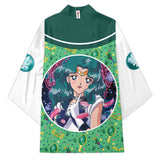 Anime Sailor Moon Sailor Neptune Cosplay Kimono Cárdigan Abrigo Toga Capa Pijama Casual