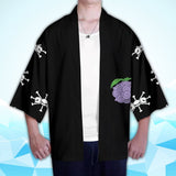 Anime One Piece Blackbeard Pirates Cosplay Capa Kimono Cárdigan Abrigo Toga Pijama Casual