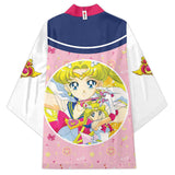 Anime Sailor Moon Cosplay Kimono Cárdigan Abrigo Toga Capa Pijama Casual