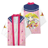 Anime Sailor Moon Cosplay Kimono Cárdigan Abrigo Toga Capa Pijama Casual