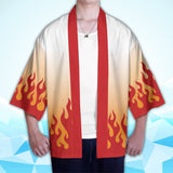 Anime Demon Slayer Rengoku Kyoujurou Cosplay Capa Kimono Cárdigan Abrigo Toga Pijama Casual