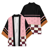 Anime Demon Slayer Kamado Nezuko Cosplay Capa Kimono Cárdigan Abrigo Toga Pijama Casual