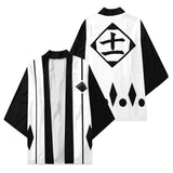 Anime Bleach Zaraki Kenpachi Capa Kimono Cárdigan Abrigo Toga Pijama