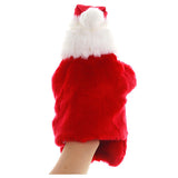 Navidad Peluche Suave Cute Dibujos Animados Santa Marioneta de Mano Moviendo Boca Accesorios