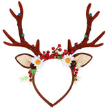 Navidad Diademas Santa Astas de alce resplandecientes Xmas Carnaval Regalos Cumpleaños Accesorios