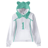 Haikyuu!! Sudadera con Cordón de Orejas de Gato Oikawa Tooru Cosplay Sudadera Estampada para Niños