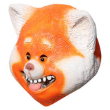 Anime Turning Red Red Panda Cosplay Máscara de Panda Látex Casco Mascarada Fiesta Carnaval Accesorios