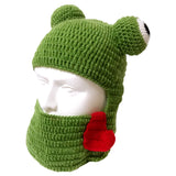 Sombrero de Rana Forro de Terciopelo Invierno Casual Accesorios Regalo Adultos