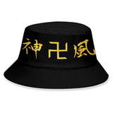 Anime Tokyo Revengers sombrero Hazme Sombrero de cubo a rayas Summer Cool Halloween cosplay