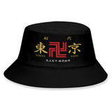 Anime Tokyo Revengers sombrero Hazme Sombrero de cubo a rayas Summer Cool Halloween cosplay