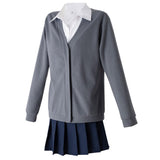 Anime Aharen-san Is Indecipherable Reina Aharen Cosplay Uniforme Disfraz Traje Vestido Falda