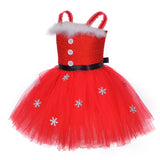 Niños Navidad Cosplay Disfraz Traje Tutu Vestido Falda Fiesta Halloween Christmas