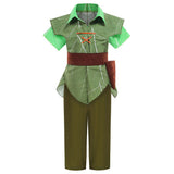 Navidad Niños Peter Pan Duende Elf Cosplay Disfraz Traje Fiesta Halloween Carnaval