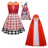 Película Hocus Pocus Mary Sanderson Niños Cosplay Disfraz Vestido Fiesta Halloween Carnaval 2 Piezas