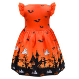 Niños Calabaza Cosplay Disfraz Traje Vestido Falda Navidad Carnaval