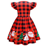 Niños Reindeer Reno Navidad Cosplay Disfraz Traje Vestido Falda Fiesta Halloween