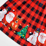 Niños Reindeer Reno Navidad Cosplay Disfraz Traje Vestido Falda Fiesta Halloween