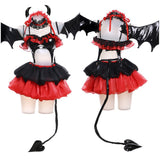 TV Date A Live Tokisaki Kurumi Nightmare Cosplay Disfraz Traje Navidad Carnaval Fiesta