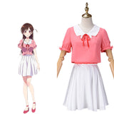 Anime Rent A Girlfriend Ichinose Chizuru/Mizuhara Chizuru Cosplay Disfraz Traje Vestido Falda