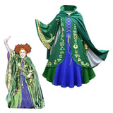 Película Hocus Pocus Winifred Sanderson Niños Cosplay Disfraz Traje Vestido Falda