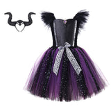 Película Maleficent Niños Cosplay Disfraz Traje Vestido Falda Navidad