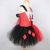 Película The Suicide Squad Harley Quinn Tutu Ñinos Cosplay Halloween Disfraz Vestido Carnaval Traje Per.